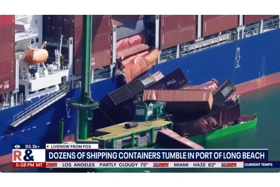 China Breaking: Container Collapse at LA Port Threatens Holiday E-commerce Deliveries Freight Forwarder