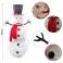 China 48 inches Pop up snowman Pre-Lit White PVC Collapsible Christmas Snowman with Top Hat and 8 Built-in C7 Bulbs manufacturer