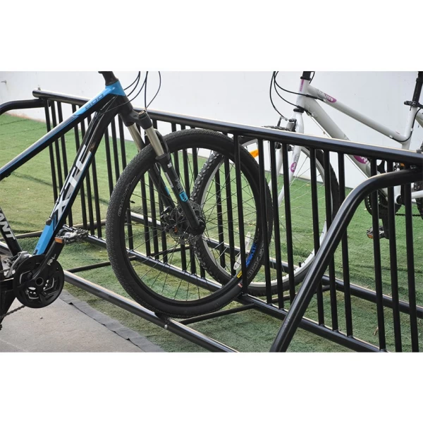 China Double Sided Floor Commercial Bike Rack Parking for Garage manufacturer