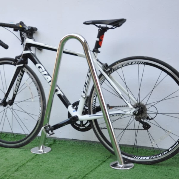 China Bollard para suporte de bicicleta de rua de aço inoxidável Bola fabricante