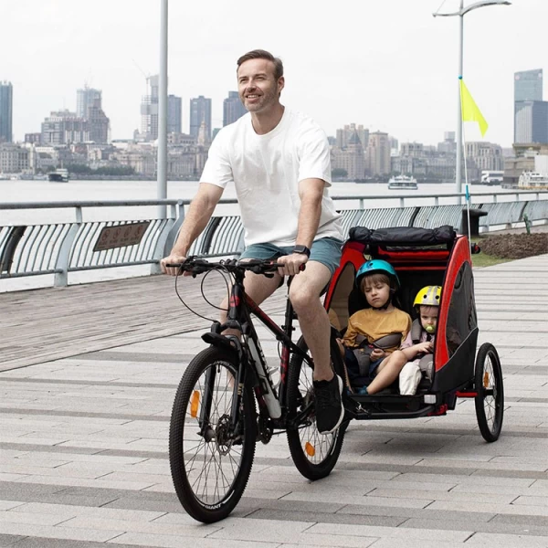 China Reboque de bicicleta infantil 2 em 1 fabricante