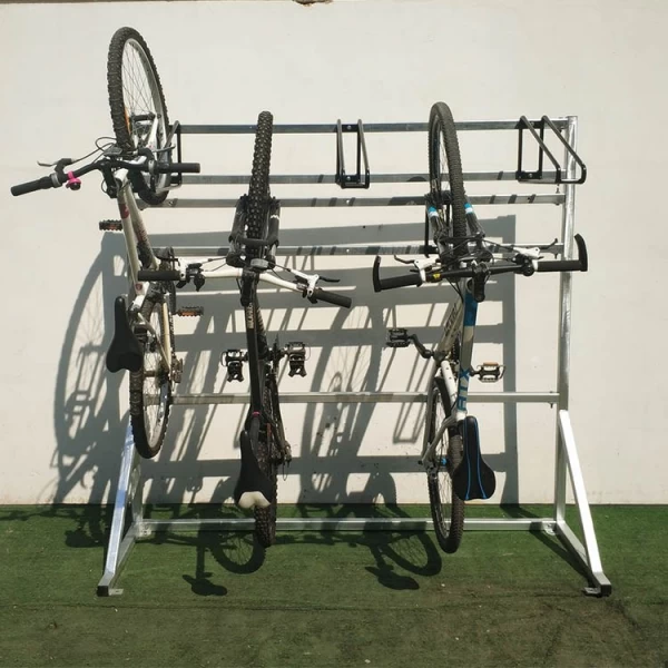 China Outdoor Vertical Mount Bicycle Rack Bike Stand manufacturer