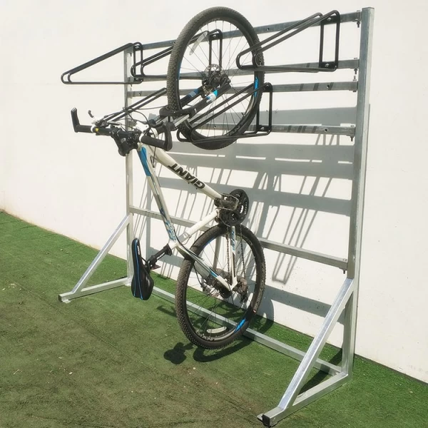 China Vertikal montierter Fahrradständer für den Außenbereich Hersteller