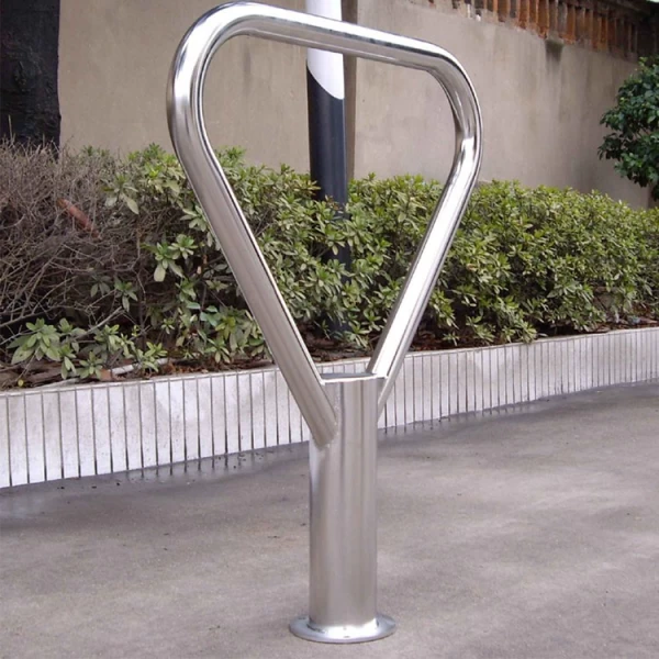 China Rack de estacionamento para bicicleta em forma de triângulo de aço inoxidável fabricante