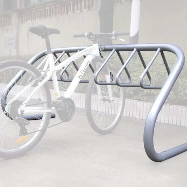 China Multiple Bike Racks Parking Stands with Triangle Shaped Locking Bar manufacturer