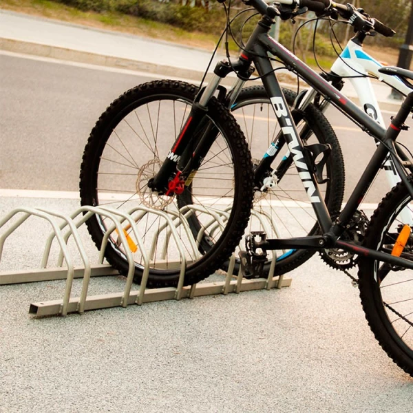 China Hot Dip Galvanized Bike Parking Racks for 5 Bikes manufacturer