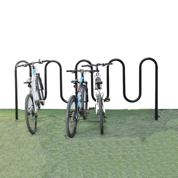 Китай Оцинкованная стойка для велосипедов в форме волны производителя