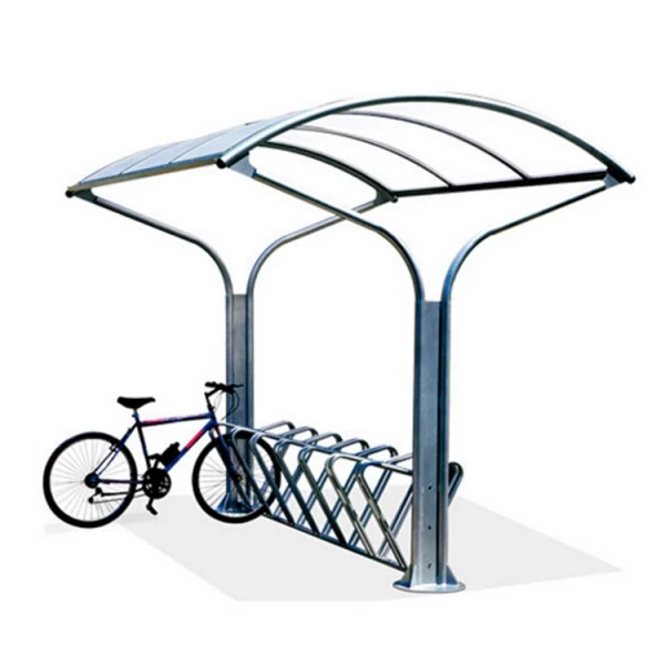 China Useful Outdoor Bike Shelter with Bike Rack manufacturer
