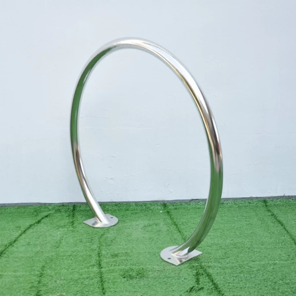 porcelana Portabicicletas circular de acero inoxidable con montaje en superficie fabricante