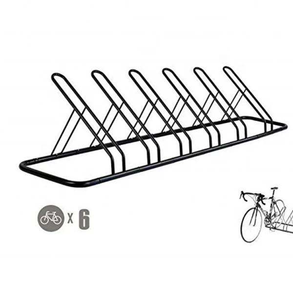China Durable New Type Road Cheap 6 Slot Bicycle Rack for Riding manufacturer