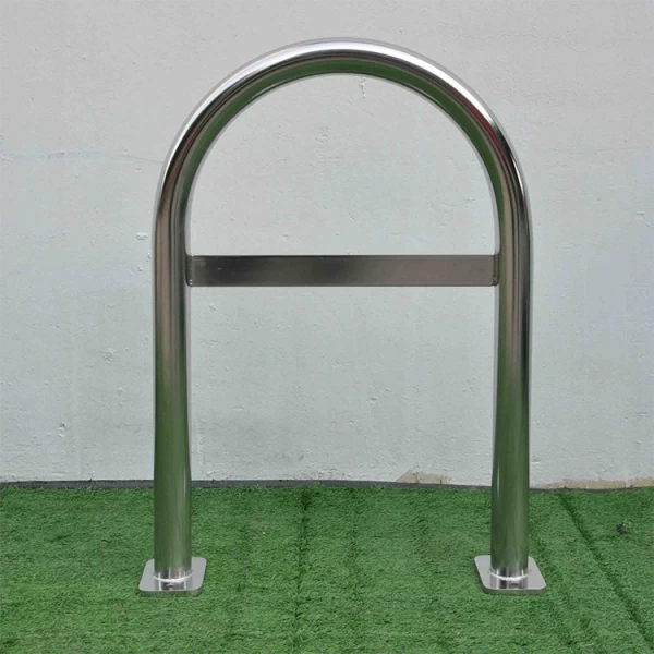 China Single Bike Rack Commercial Stainless Steel Security Bike Parking manufacturer