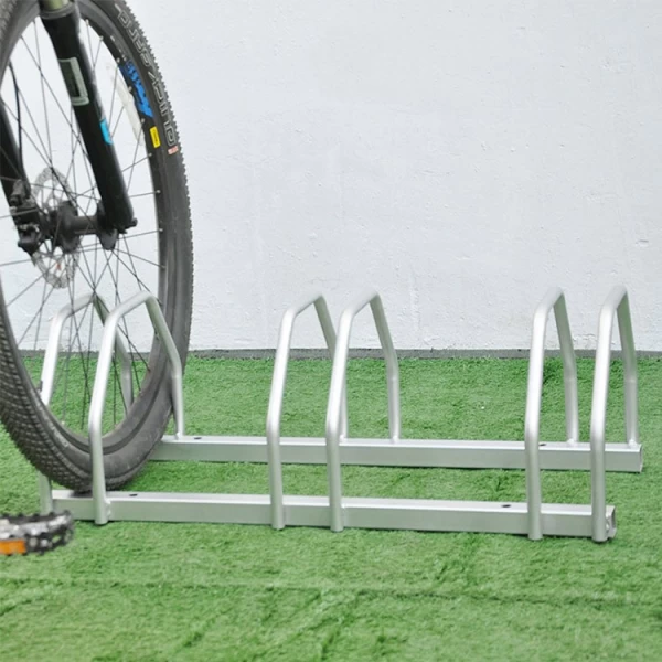 China Tipo de piso aço carbono ao ar livre comercial multipe estações de bicicleta estande de estacionamento fabricante
