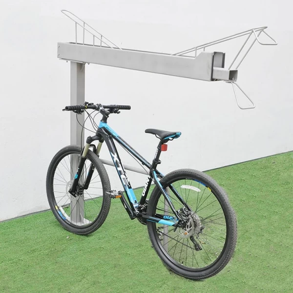 China Campus Bicycle Bike Parking MTB Rack 2 Tier Layer Bike Display Stand Support  manufacturer