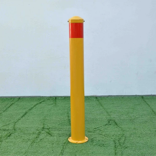 China Poste de amarração removível com fita reflexiva vermelha revestida com pó amarelo fabricante