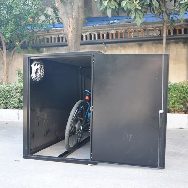 중국 자전거 보관소 야외 창고 금속 자전거 주차 대피소용 베이스 제조업체