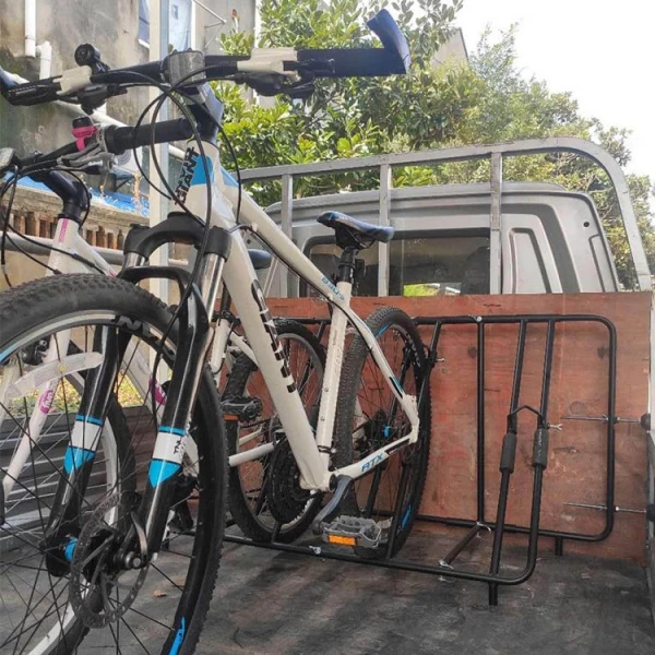 중국 강철 픽업 트럭 침대 자전거 자전거 운반용 배달 주차 랙 픽업 제조업체