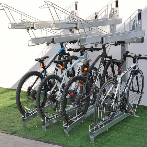 China High Quality Two Tier Bicycle Rack Double Decker Bike Rack manufacturer