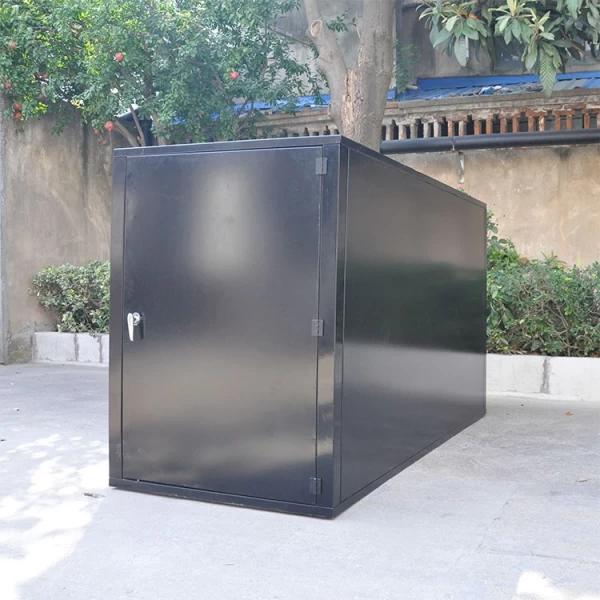 China Metal Motorcycle Bike Box Shed Sheds Storage Outdoor Metal with Door manufacturer