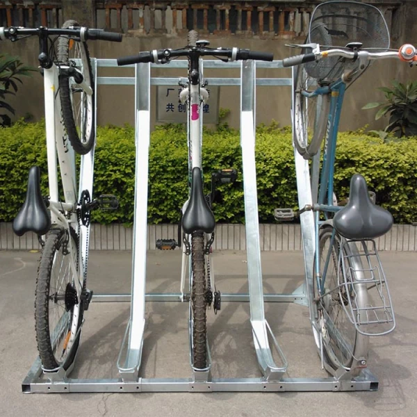 China Hot selling semi-verticaal fietsenrek en fietsenstalling fabrikant