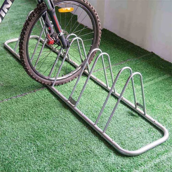 Китай Высококачественная серая стальная подставка для велосипеда на открытом воздухе или в помещении производителя