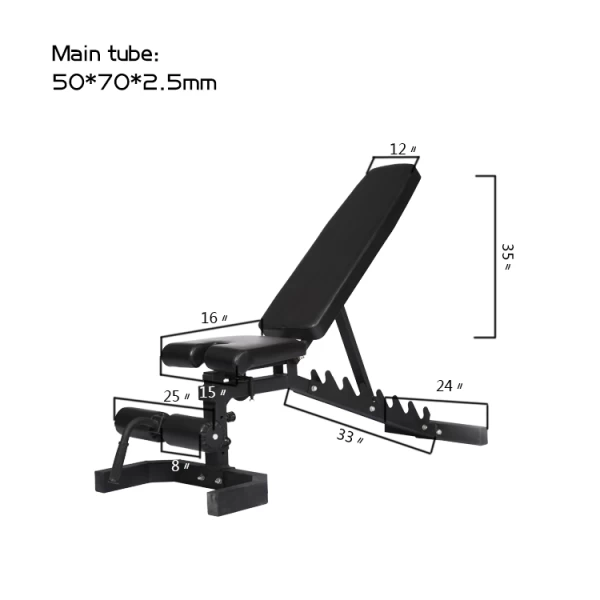 China Manufacturer Dumbbell Bench Home Fitness Equipment Adjustable Weight Bench manufacturer