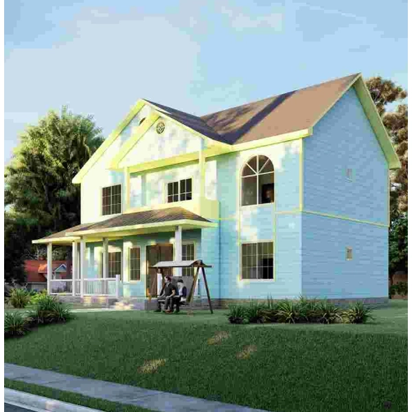 China Luxury Light Steel Frame Villa | Manufactured Homes Supplier China - Model Qb23 manufacturer