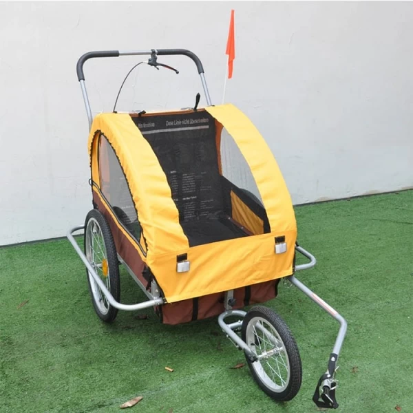 China Melhor carrinho de cachorro/animal de estimação para reboque de bicicleta para animais de estimação para reboques de bebê e criança fabricante