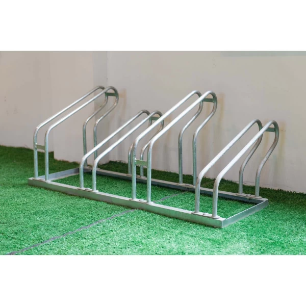 China Bicycle Accessories Horizontal Floor Type High Low E Bike Frame Rack manufacturer