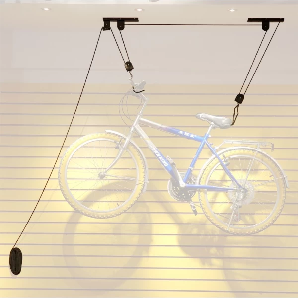 China Bicycle Lift Strong and Durable Lifting Kayak Ceiling Hoist Pulley Hanger Laundry Garage Hook Storage Lift manufacturer