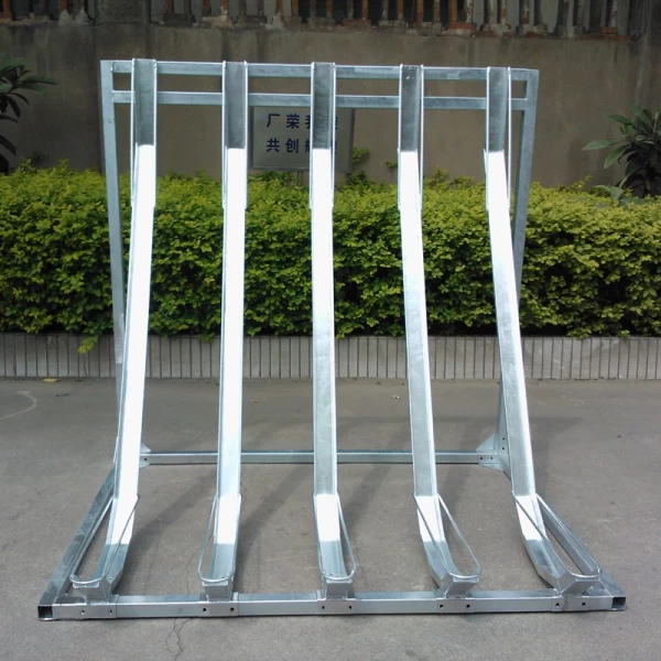 China China Semi Vertical Bicycle Parking Storage Rack manufacturer