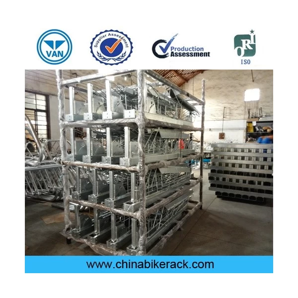 China China Supplier Double Stack Bike Rack Two Tiers Bicycle Rack manufacturer