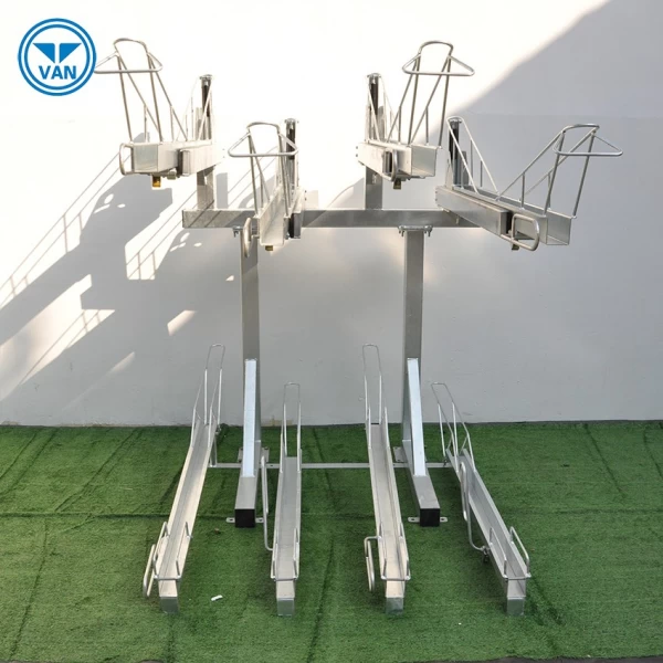 China Compact Two Tier Durable Bike Parking Rack manufacturer