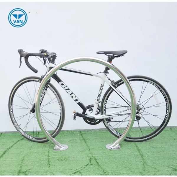 China Racks personalizados para bicicletas elétricas com motor circular ao ar livre de aço inoxidável fabricante