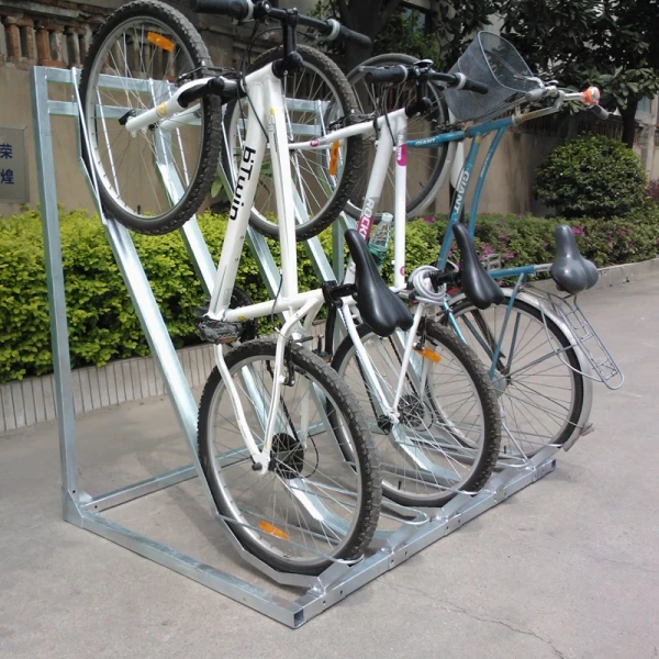 Chine Porte-vélos à deux côtés robustes en argent d'usine pour 5 vélos fabricant