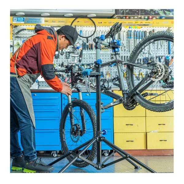 China Opvouwbare fietsfiets Reparatiewerkstandaard Onderhoudsrek fabrikant