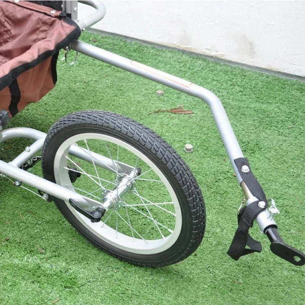 China Reboque de bicicleta animal dobrável para crianças de segurança para cães infantis fabricante