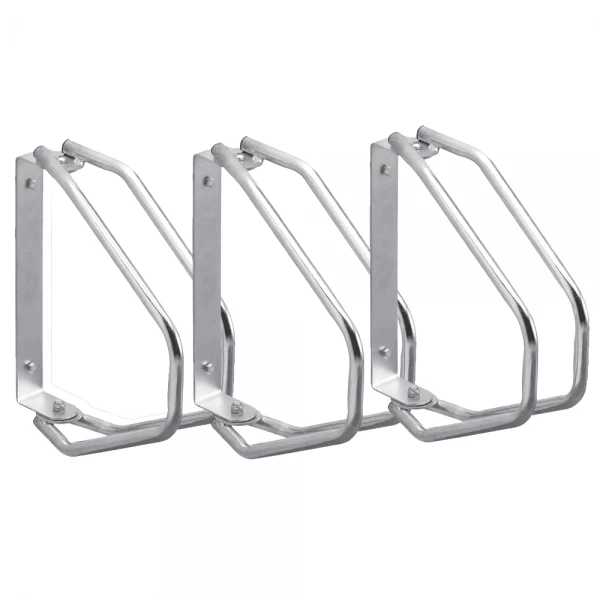 China Garage Wall Mounted Bicycle Rack with Parking Stand Double Bike Storage Rack manufacturer