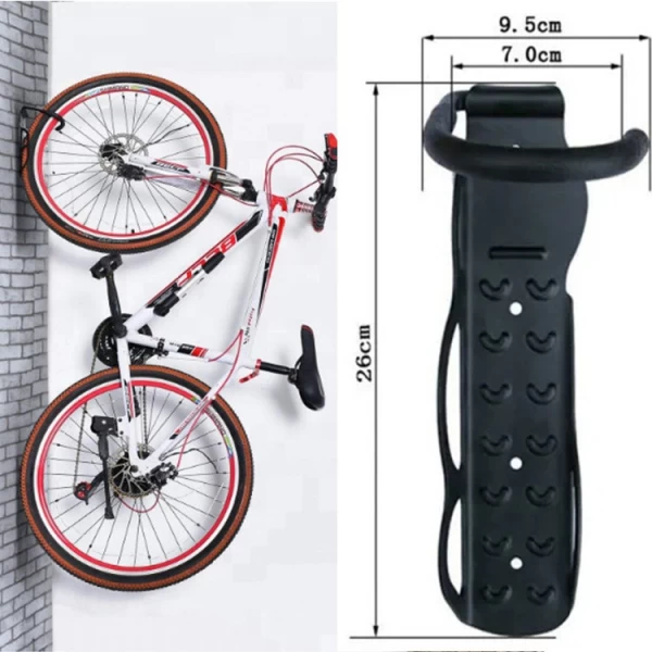 China Zwaar uitgevoerde hangende fietshaken voor binnen, kleine wandmontage, 6 fietsenopbergrek, wandmontage, opslag fabrikant