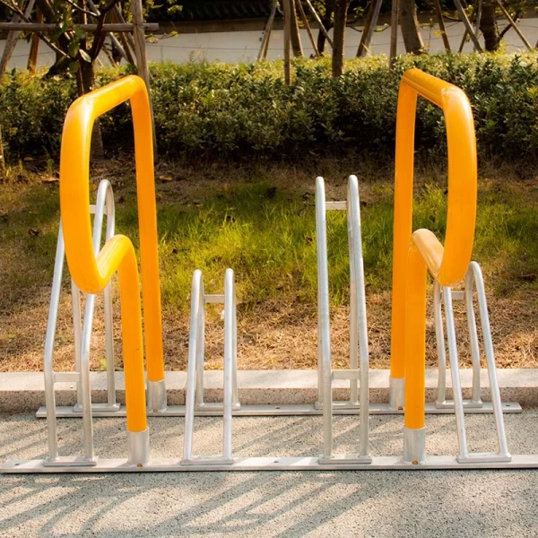 China High Quality Modern Multiple Steel Bicycle Stands High and Lower Bike Racks for Bike manufacturer