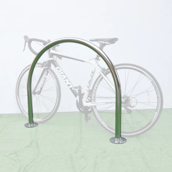 porcelana Estantes redondos invertidos de los soportes del estacionamiento de la exhibición de la bicicleta del anillo en forma de U fabricante
