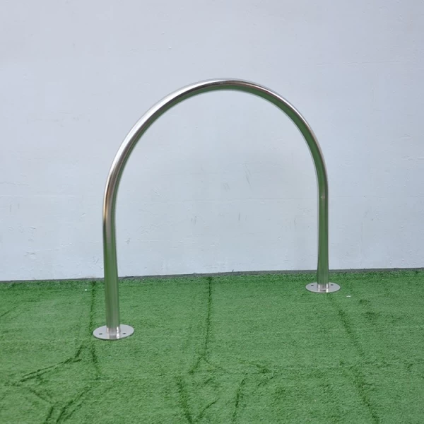 China Round Inverted U Shape Ring Bike Display Parking Stands Racks manufacturer