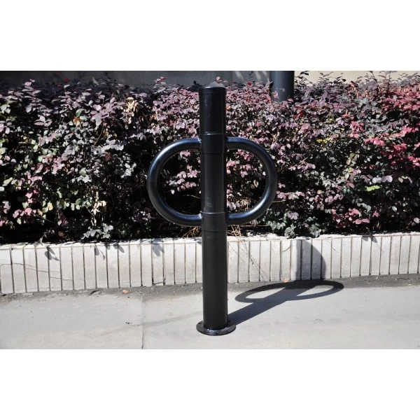 中国 喷锌添加粉末涂层自行车架黑色 2 辆自行车护柱自行车架 制造商