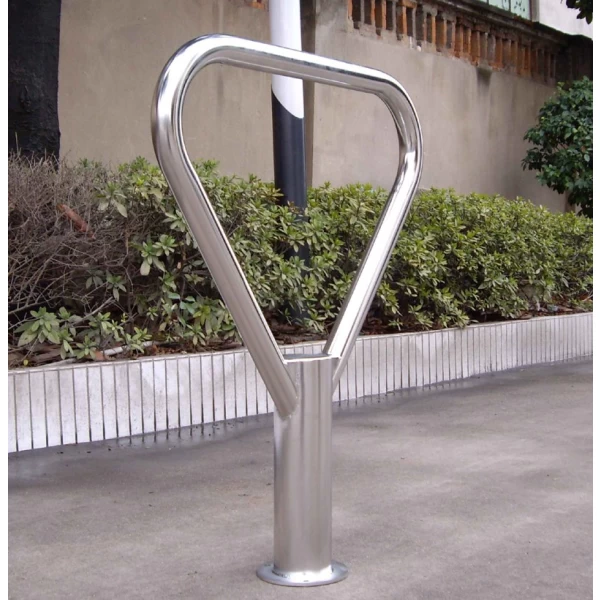 China Zinco-pulverização em pó revestido tipo poste de amarração para bicicletas suporte para bicicletas fabricante