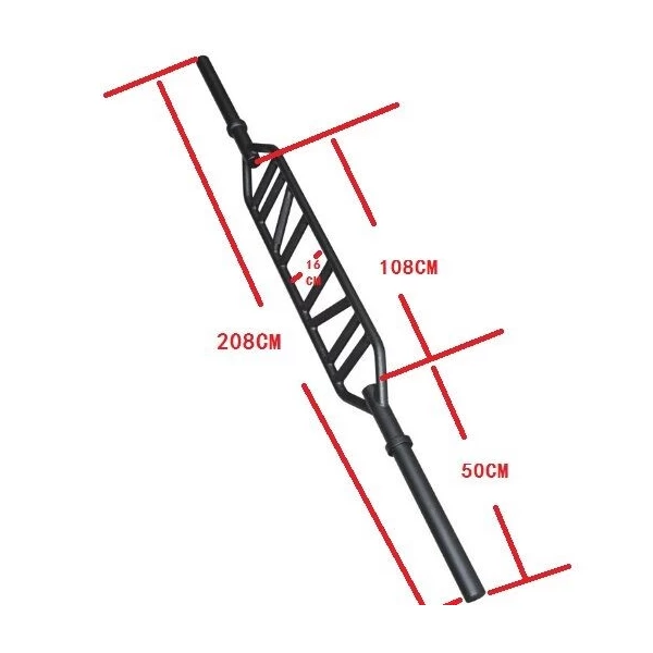 China 2.08m Multi Grip Tricep Bar Barbell Bar Supplier manufacturer