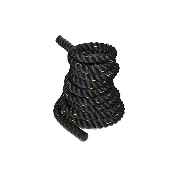 China Black Poly Dacron 30 40 50ft Length Battle Rope Wholesaler manufacturer