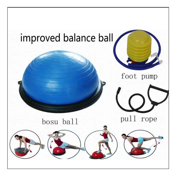 China 58cm balance ball bosu ball manufacturer