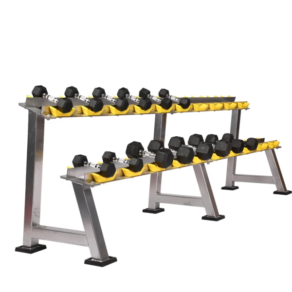 China Fitness Dumbbell Rack Gym Dumbbell Set with Rack manufacturer