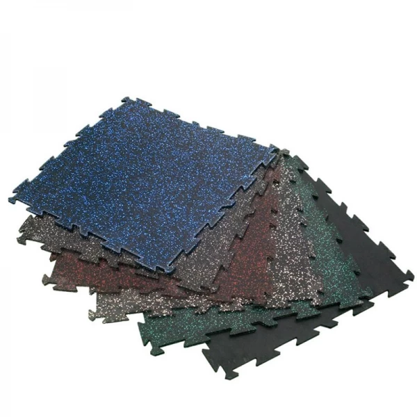 China GYM rubber flooring rubber floor mats for fitness recycled rubber tile Indoor safety interlocked foam soft EPDM puzzle mat manufacturer