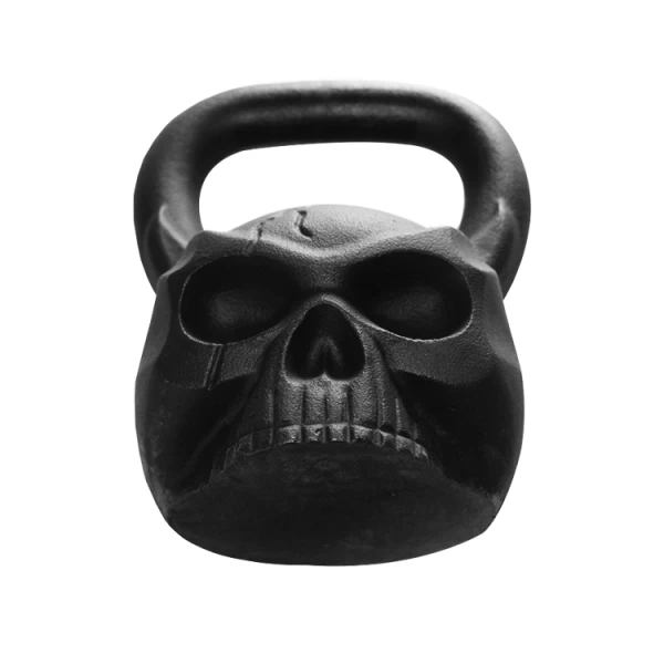 China Gym Equipment Black Cast Iron Kettlebell manufacturer