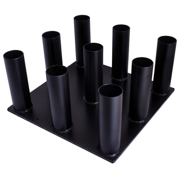 China Olympic Bar Holder China Barbell Bar Storage Rack for 9 Bars Supplier manufacturer